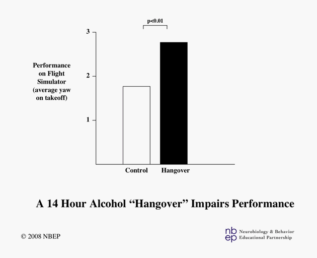 A 14 Hour Alcohol 'Hangover' Impairs Performance.